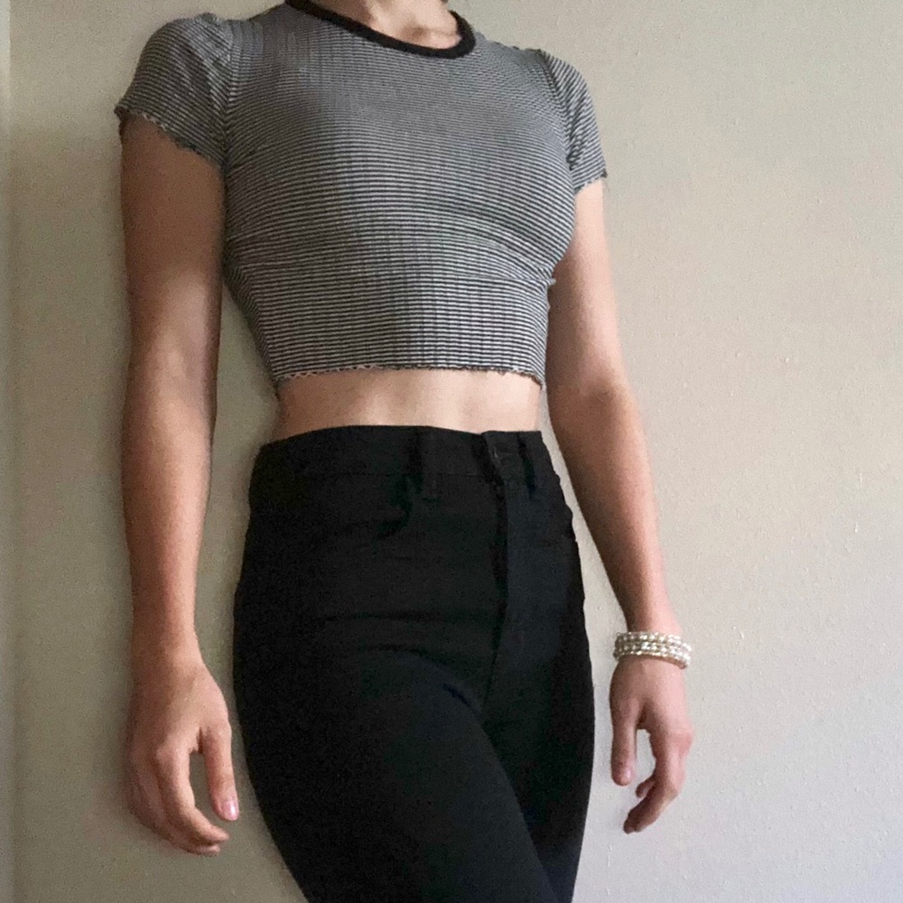 Striped Crop Top